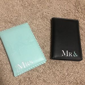 Mr. & Mrs. Passport Holders / Covers - perfect for bridal shower gift